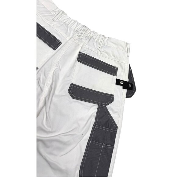 AXUS Work Wear Painter Carpenter Double Knee Cargo White Pants Mens 32x30 Medium - Picture 6 of 7